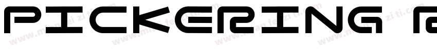 Pickering Regular字体转换